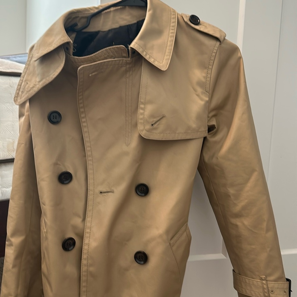Coach, brown trench coat